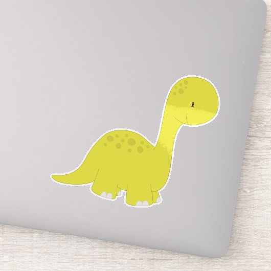 Cute Dinosaur, Baby Dinosaur, Dino, Brontosaurus Sticker (Detail)