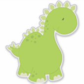 Cute Dinosaur, Baby Dinosaur, Dino, Stegosaurus Sticker (Voorkant)