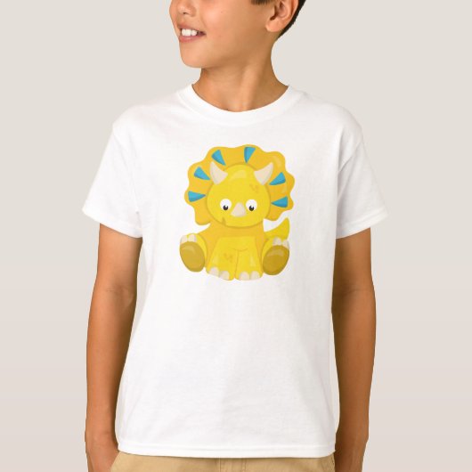 Cute Dinosaur, Baby Dinosaur, Dino, Triceratops T-shirt (Voorkant)