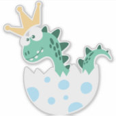 Cute Dinosaur, Baby Dinosaur, Dinosaur Egg, Dino Sticker (Voorkant)