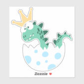 Cute Dinosaur, Baby Dinosaur, Dinosaur Egg, Dino Sticker (Vel)