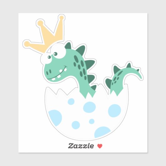 Cute Dinosaur, Baby Dinosaur, Dinosaur Egg, Dino Sticker (Vel)