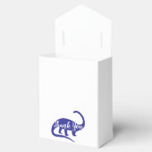 Cute Dinosaur Baby shower Dino Blue en Green Boy Bedankdoosjes (Geopend)