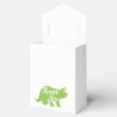 Cute Dinosaur Baby shower Dino Blue en Green Boy Bedankdoosjes (Geopend)