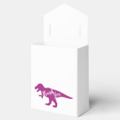 Cute Dinosaur Baby shower Dino Pink Girl Bedankdoosjes (Geopend)