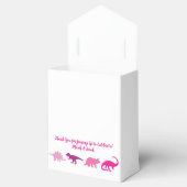 Cute Dinosaur Baby shower Dino Pink Girl Bedankdoosjes (Geopend)