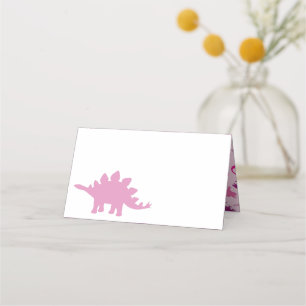 Cute Dinosaur Baby shower Dino Pink Girl Plaatskaartje