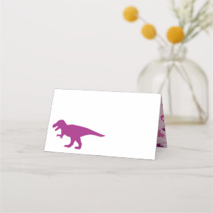 Cute Dinosaur Baby shower Dino Pink Girl Plaatskaartje
