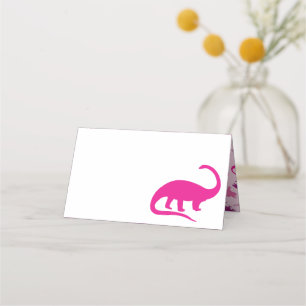 Cute Dinosaur Baby shower Dino Pink Girl Plaatskaartje