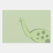 Cute Dinosaur Baby shower Gift Wrapping Paper (Voorkant)
