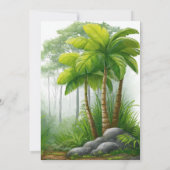 Cute Dinosaur Baby Shower Invitation Kaart (Achterkant)