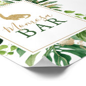 Cute Dinosaur Baby Shower Momosa Bar Bord Poster (Hoek)