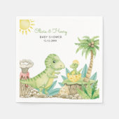 Cute Dinosaur Baby shower Servet (Voorkant)