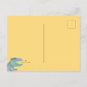 Cute Dinosaur Baby shower Uitnodiging Briefkaart (Achterkant)