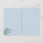 Cute Dinosaur Baby shower Uitnodiging Briefkaart (Achterkant)