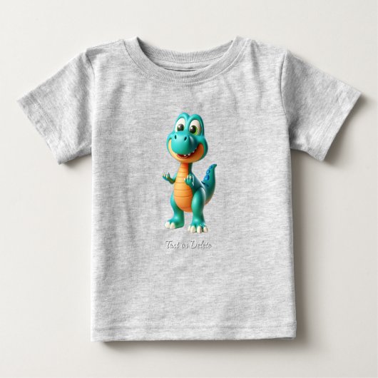 Cute Dinosaur Baby T-shirt (Voorkant)