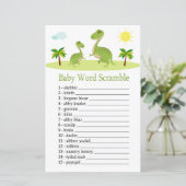 Cute Dinosaur Baby word scramble game (Staand voorkant)