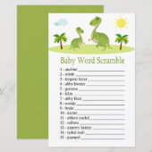 Cute Dinosaur Baby word scramble game (Voorkant / Achterkant)