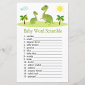 Cute Dinosaur Baby word scramble game (Voorkant)