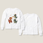 Cute Dinosaur Band Cartoon Illustration (Voorkant /achterkant)