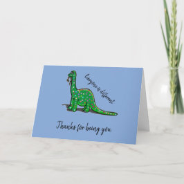 Cute Dinosaur Bedankt voor jou Notitiekaartje