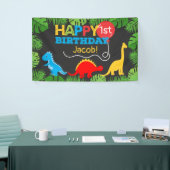 Cute Dinosaur Birthday Boy Spandoek (Beurs)