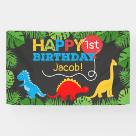 Cute Dinosaur Birthday Boy Spandoek