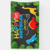 Cute Dinosaur Birthday Boy Spandoek (Verticaal)
