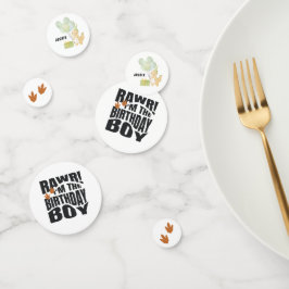 Cute Dinosaur Birthday Confetti