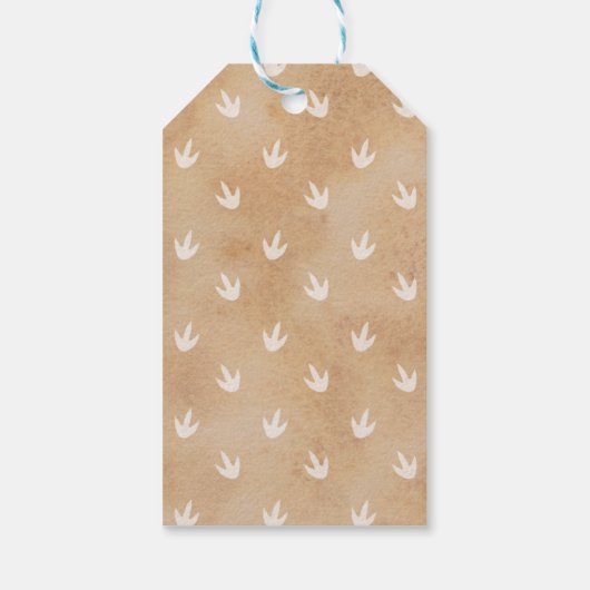 Cute Dinosaur Birthday Dinomite Party Cadeaulabel (Achterkant)