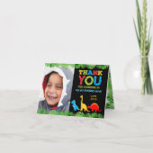 Cute Dinosaur Birthday Hartelijk dank Bedankkaart (Voorkant)