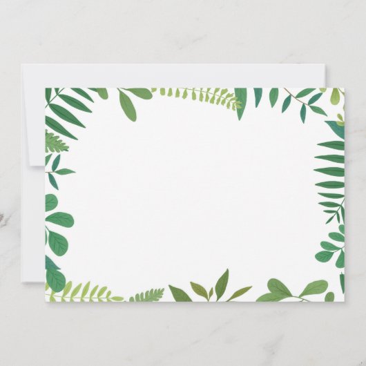 Cute Dinosaur Birthday Invitation Kaart (Achterkant)