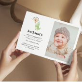 Cute Dinosaur Birthday Invitation Kaart