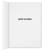 Cute Dinosaur Birthday Kaart, leuk. Custom (Binnen (Rechts))