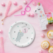 Cute Dinosaur Birthday Papieren Bordje (Feest)