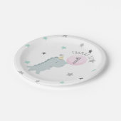 Cute Dinosaur Birthday Papieren Bordje (Gekanteld)