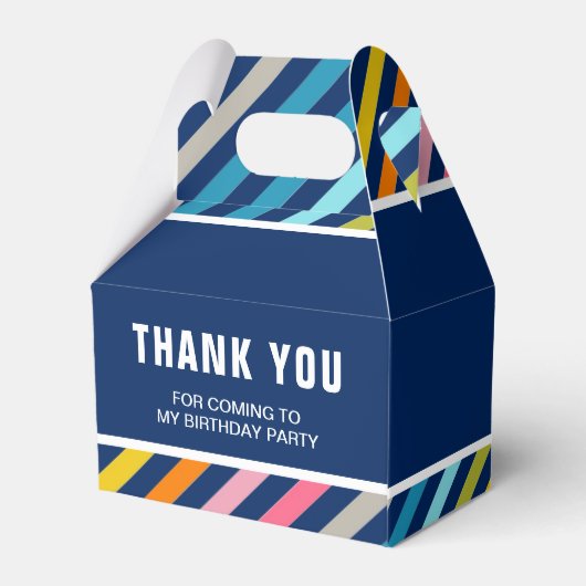 Cute Dinosaur Birthday Party Bedankdoosjes (Achterkant)