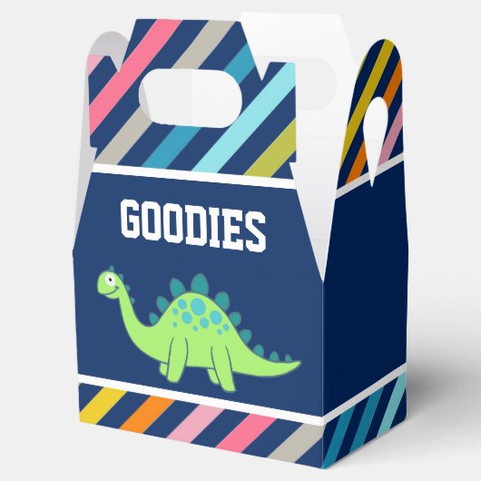 Cute Dinosaur Birthday Party Bedankdoosjes (Geopend)