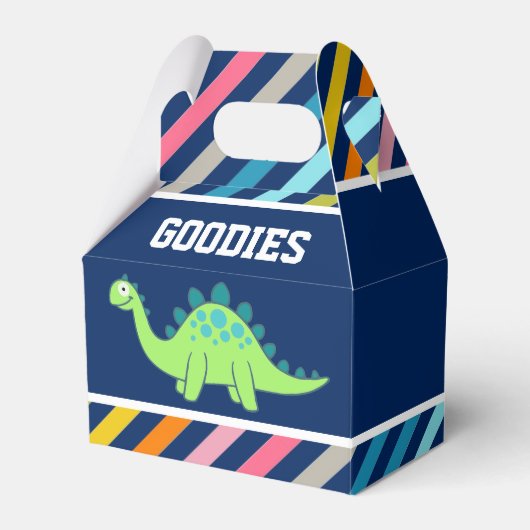 Cute Dinosaur Birthday Party Bedankdoosjes (Voorkant Zijde)