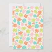 Cute Dinosaur Birthday Party Kaart (Achterkant)