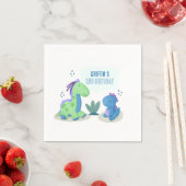 Cute Dinosaur Birthday Party Napkins Servet (Insitu)