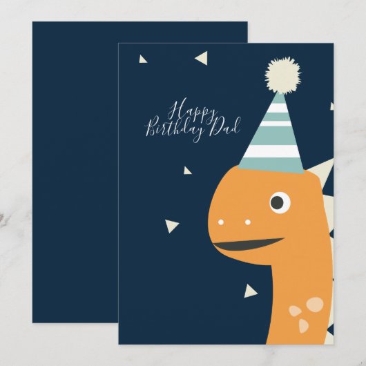 Cute Dinosaur Birthday Pet Confetti Blue (Voorkant / Achterkant)