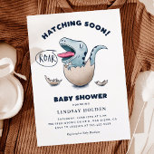 Cute Dinosaur Boy Baby shower Hatching Snel Kaart