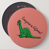 Cute Dinosaur Button (Voorkant /achterkant)
