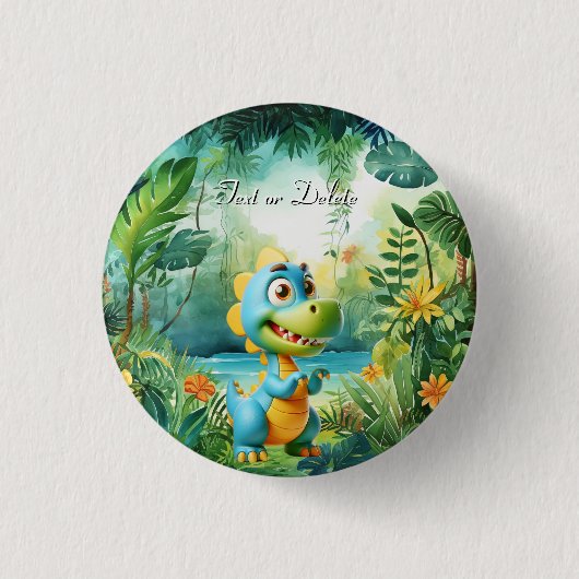Cute Dinosaur Button (Voorkant)