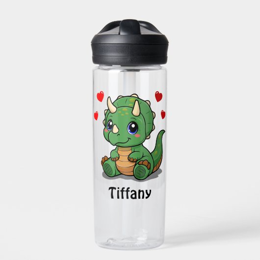 Cute Dinosaur CamelBak Waterfles – Voeg naam toe (Voorkant)