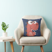 Cute Dinosaur Cartoon Blue Red Boy Nursery Decor Kussen (Stoel)