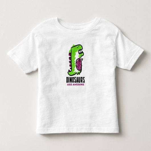 Cute Dinosaur Cartoon Kinder Shirts (Voorkant)
