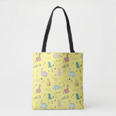 Cute dinosaur cartoon tote bag (Voorkant)