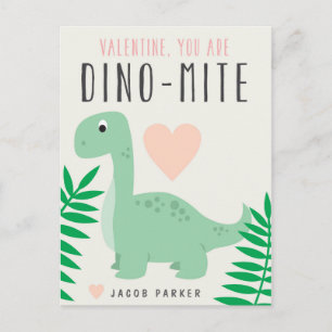 Cute Dinosaur Classroom Valentijn Briefkaart